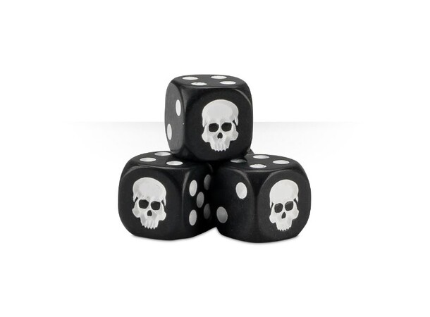 Dice Cube Black - 20 stk 20 terninger til Warhammer 40K/Sigmar 